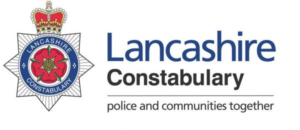 Lancashire Constabulary logo including police and communities together text